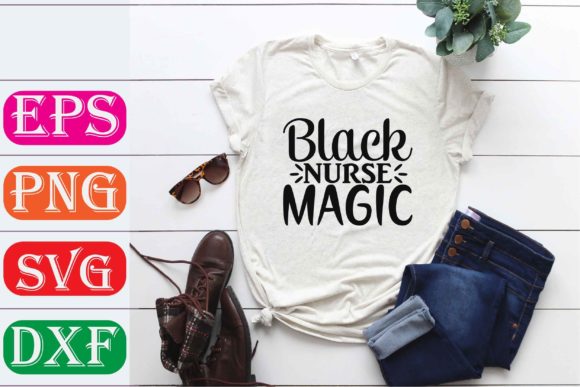 Nurse SVG Design. Black Nurse Magic