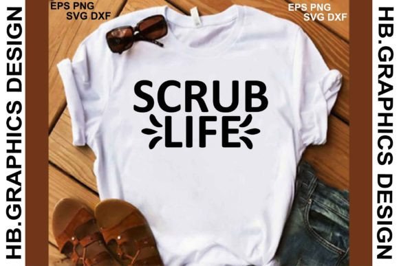 Nurse Svg Design. Scrub Life Graphics
