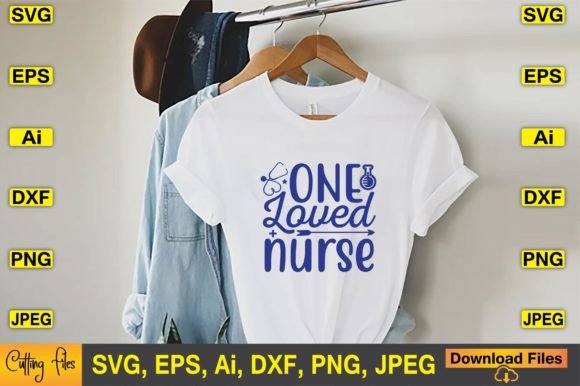 One Loved Nurse SVG T-Shirt Designs